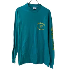 Hanes 長袖 プリントTシャツ L ライトブルー ヘインズ プルオーバー ロンT カットソー トップス 春物 a710-6611のサムネイル