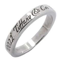 h471 ティファニー　NY ノーツ　ナロー　リング　925 約11号 ティファニー Tiffany & Co.】リング ノーツ ナロー ロゴ 727