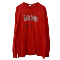 FRUIT OF THE LOOM 長袖 プリントTシャツ L レッド フルーツオブザルーム ロンT コットン100% ビッグプリント アメリカ製 春物 a710-6634のサムネイル
