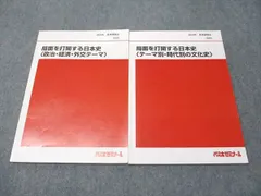 代ゼミ 局面を打開する日本史 テーマ別･時代別の文化史/政治･経済･外交テーマ 2022 夏期講習会 計2冊 土屋文明 011m0D