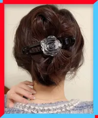 新品 レディース ヘアクリップ バンスクリップ 合成樹脂 花モチーフ ヘアアクセサリー 可愛い 小物 プレゼント用【送料無料】