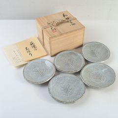 ☆中古品☆ 小峠葛芳（丹山）造 花三島手菓子皿五客 - メルカリ