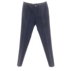 【新品アウトレット】インコテックス INCOTEX TAPERED FIT ストレッチコットン カジュアルスラックスパンツ ネイビー【サイズ46】【メンズ】