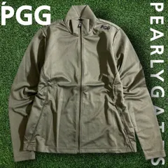PGG by PEARLY GATES パーリーゲイツ ゴルフ 日本製 吸水速乾 ニットデニム ツイル調 ロゴパイピング ダブルジップ 長袖 カットソー ライトアウター ウェア レディース 269-2262002 定価2.5万 カーキ▲028▼51014w07