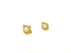 pierre cardin ピエールカルダン ラインストーン パール ネジバネ式 イヤリング アクセサリー レディース ゴールド系 DK5455のサムネイル