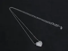SWAROVSKI スワロフスキー ハート ラインストーン ネックレス ペンダント アクセサリー レディース シルバー系 DK7486
