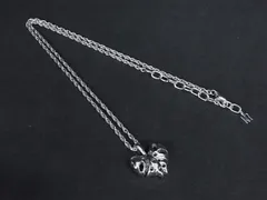 ■美品■ NINA RICCI ニナリッチ リボンモチーフ ネックレス ペンダント アクセサリー レディース シルバー系 DK7511