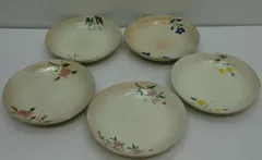 【未使用品】たち吉　美山草花　煮物皿　柄違い　5客