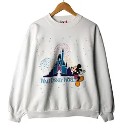 古着 90年代 Disney MICKEY MOUSE ミッキーマウス キャラクタースウェットシャツ トレーナー USA製 メンズL相当 ヴィンテージ/eaa590068