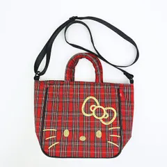 サンリオ ハローキティ 2WAYショルダートートバッグ  (レッドチェック) ルートート ROOTOTE  Sanrio