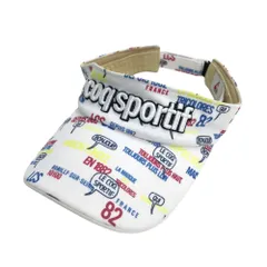 LECOQ GOLF ルコックゴルフ  サンバイザー 総柄 ホワイト系 55-57cm [240101293411] ゴルフウェア ストスト