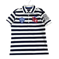 サイズ：4 PEARLY GATES パーリーゲイツ  半袖ポロシャツ ボーダー柄 ホワイト系 [240101362334]# ゴルフウェア メンズ ストスト