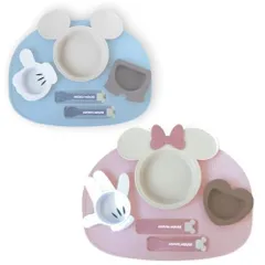 新品未開封 新品未使用 アイコンランチプレート 　ミッキーマウス/ミニーマウス　錦化成　日本製食器セット （送料無料 北海道、沖縄、離島は配送不可）