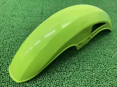 GPZ400F フロントフェンダー 緑 35004-1098 カワサキ 純正 中古 バイク 部品 ZX400A ペイント素材に コケキズ無し 品薄 希少品 iQのサムネイル