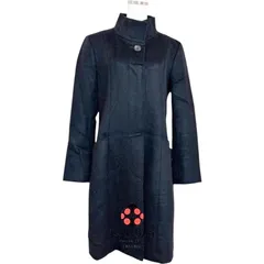 値下げ不可 23区 レディース カシミヤコート ロングコート ウール100％ コート スタンドカラーコート ウールカシミヤビーバー 黒 ブラック 38号 秋冬 防寒 高級 上品 きれいめ おしゃれ 大人カジュアル フォーマル 人気 ブランド 美品 アウター