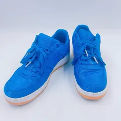CLOT×NIKE コラボスニーカー エアフォース1 ロー プレミアム CJ5290-400 スニーカー メンズ シルク ブルー 中古
