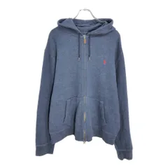 Polo by Ralph Lauren ポロ ラルフローレン フルジップ スウェット パーカー ネイビー(メンズ XL)中古 古着 V7103