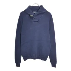 Polo by Ralph Lauren ポロ ラルフローレン ショールカラー コットンニット セーター ネイビー(メンズ S)中古 古着 V7110