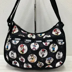 5503　LeSportsac レスポートサック　セレブレイトミニー　DISNEY　ディズニー　コラボ　ミニーちゃん　ミニーマウス　歴代ミニー　ショルダーバッグ　クラシックホーボー　ブラック　黒　レディース　軽量　カジュアル　限定