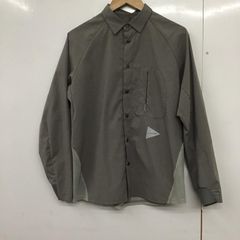 and wander アンドワンダー シャツ、ブラウス 長袖 長袖シャツ 無地シャツ カラーシャツ