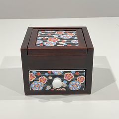 新品未使用 昭和レトロ 花柄 化粧箱 ジュエリーボックス - メルカリ