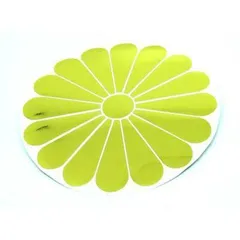 菊紋 カッティング ステッカー 金 ミラー 約12.5ｃｍ 大 ゴールド 菊家紋 グッズ 車 バイク オートバイ あおり運転 防止 煽り運転