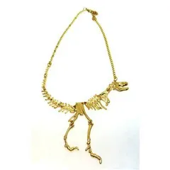 恐竜 ペンダント ネックレス 化石 骨 骸骨 スカル 髑髏 ドクロ グッズ パンク PUNK ダイナソー