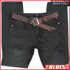 BURBERRY BLACK LABE 廃盤 バーバリーブラックレーベル ジーンズ ブラックデニム W30 メンズ 76 ナイト刺繍 バーバリー_ウエスト73cmから77cm一覧←SEULB屋着古← HN2308