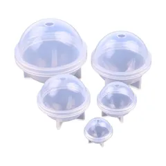 【新品】 JP Number レジン シリコンモールド 型 レジン型 球体 ボール 丸型 キット アクセサリー 20mm 30mm 40mm 50mm 60mm (5点セット) 1