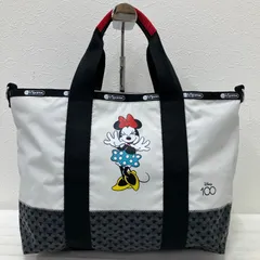 5484　LeSportsac レスポートサック　ハンドバッグ　トートバッグ　ディズニー　DISNEY　コラボ　100周年　限定　記念　ミニー　ミニーマウス　ミニーちゃん　レディース　軽量　大きめ　大容量　ブラック　黒　オフホワイト