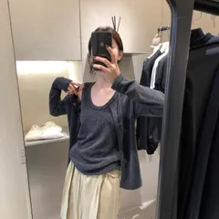 ニットセット カーディガン ベスト レディース 秋 シンプル リラックス 韓国風 カジュアル マルチウェア