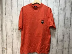USA製 STUSSY 80s 黒タグ 8ボール 半袖Tシャツ 8 ball オレンジ ステューシー ビンテージ Tシャツ