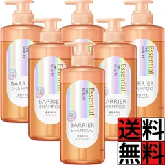 エッセンシャル シャンプー 本体 ザビューティ 髪 キメ 美容 素髪 守る バリア ポンプ ヘアケア アミノ酸 洗浄 キレイ 清潔 合成着色料 フリー ノンシリコーン まとまる フローラルリュクス 450ml ×6個のサムネイル