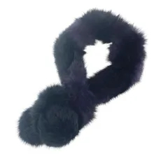 Rabbit fur ラビットファー ティペット      ブラック×パープル レディース / 240001168909