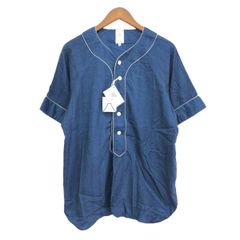 COLIMBO コリンボ ベースボール シャツ L ウォバッシュストライプ
