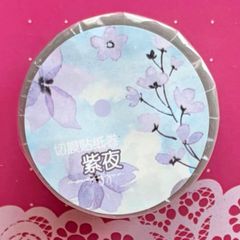 贝壳光 紫荆花 5cm×6m 海外マスキングテープ 海外マステ 花 - メルカリ