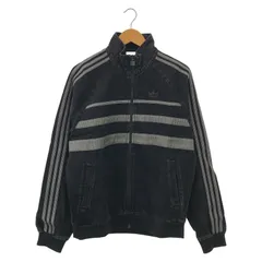 【中古】adidas adidas アディカラー ファースト ブラックデニム トラックトップ サイズL JW5883 黒 アディダス[91]
