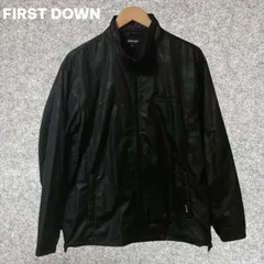 FIRST DOWN ナイロンジャケット ブラック Mサイズ