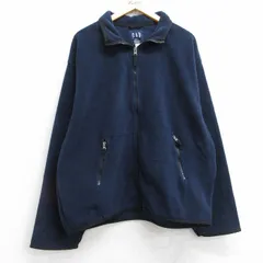 XL/古着 ギャップ GAP 長袖 フリース ジャケット メンズ 00s 紺 ネイビー 25oct28 中古 アウター