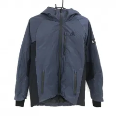 【超美品】ルコックゴルフ×NANGA ダウンジャケット ネイビー×黒 フード付 ダウン90％ メンズ M ゴルフウェア le coq sportif