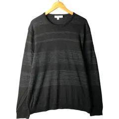 古着 カルバンクライン Calvin klein ボーダー柄 アクリル×メリノウールニットセーター メンズXL相当/eaa592859