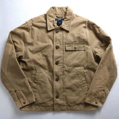 00's オールドギャップ GAP A-2 スタイル デッキジャケット (XS) ブラウンダック ワークジャケット 旧タグ 00年代 オールド 2002年 アメリカ古着 USED  ビンテージ ヴィンテージ