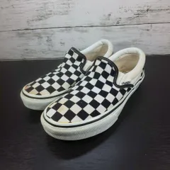 VANS SLIP ON バンズ スリッポン ベージュ ブラック 黒 22.0cm V98CLA L09283