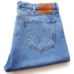 メキシコ製 LEVI'Sリーバイス PREMIUM 501'93 BIGE USED加工 ストレッチ デニムパンツ W38★SDP4354 ジーンズ ストレート ビッグサイズ