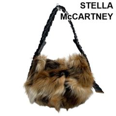 스텔라 맥카트니 STELLA McCARTNEY 스몰 호보 FFF 숄더백 퍼프 리퍼 브라운 계 여성 5E195