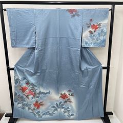 付下げ 紋無し 上品な花柄の染め 訪問着 正絹 着物 MK-568 - メルカリ