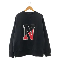 ナンバーナイン エンブレム スウェット 穴あき トレーナー 初期 弾痕 L