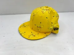 【盛岡79-0111】NEW ERA × Pokémon ピカチュウ 総柄 B.B.CAP YOUTHサイズ ニューエラ【中古/80】【キッズ】
