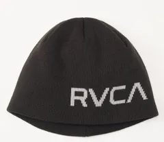新品　25年秋冬　RVCA　ルーカ　BIG RVCA SINGLE BEANIE ビーニー　黒  男女共用　メンズ　レディースのサムネイル