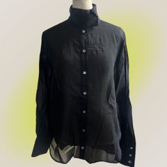 美品】BASILE28バジーレ28ヴェントット テンセルオーガンジーシャツ 